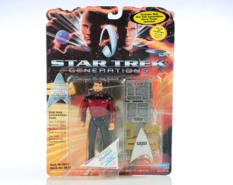 ACTION FIGURE William Riker STAR TReK next generation space toy kids 1990s roddenberry Trekkie Klingon galactic enterprise  Romulan 32