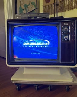 テレビ　ジャンク Zenith SUPER CHROMACOLOR Vintage Video Game TV Retro Space Age