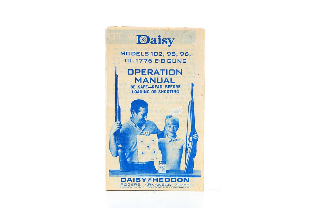 DAISY MANUAL BB Gun Red Rider Toy Book Backpacking Christmas Story ...