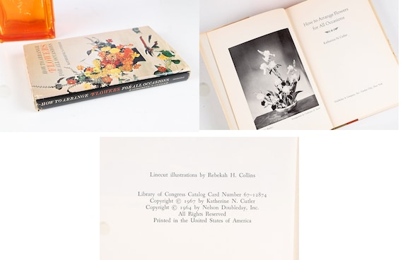 Japanese IKEBANA FLOWERS ARRANGEMENT 1967 How to Cutler Japanese