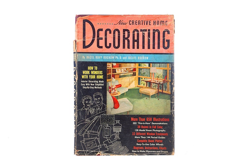 Book 1954 Creative Decorating Interior Design Hazel Rockow Julius Home Tiny House Furniture Decor Frank Lloyd Wright Eames Herman Miller Mod