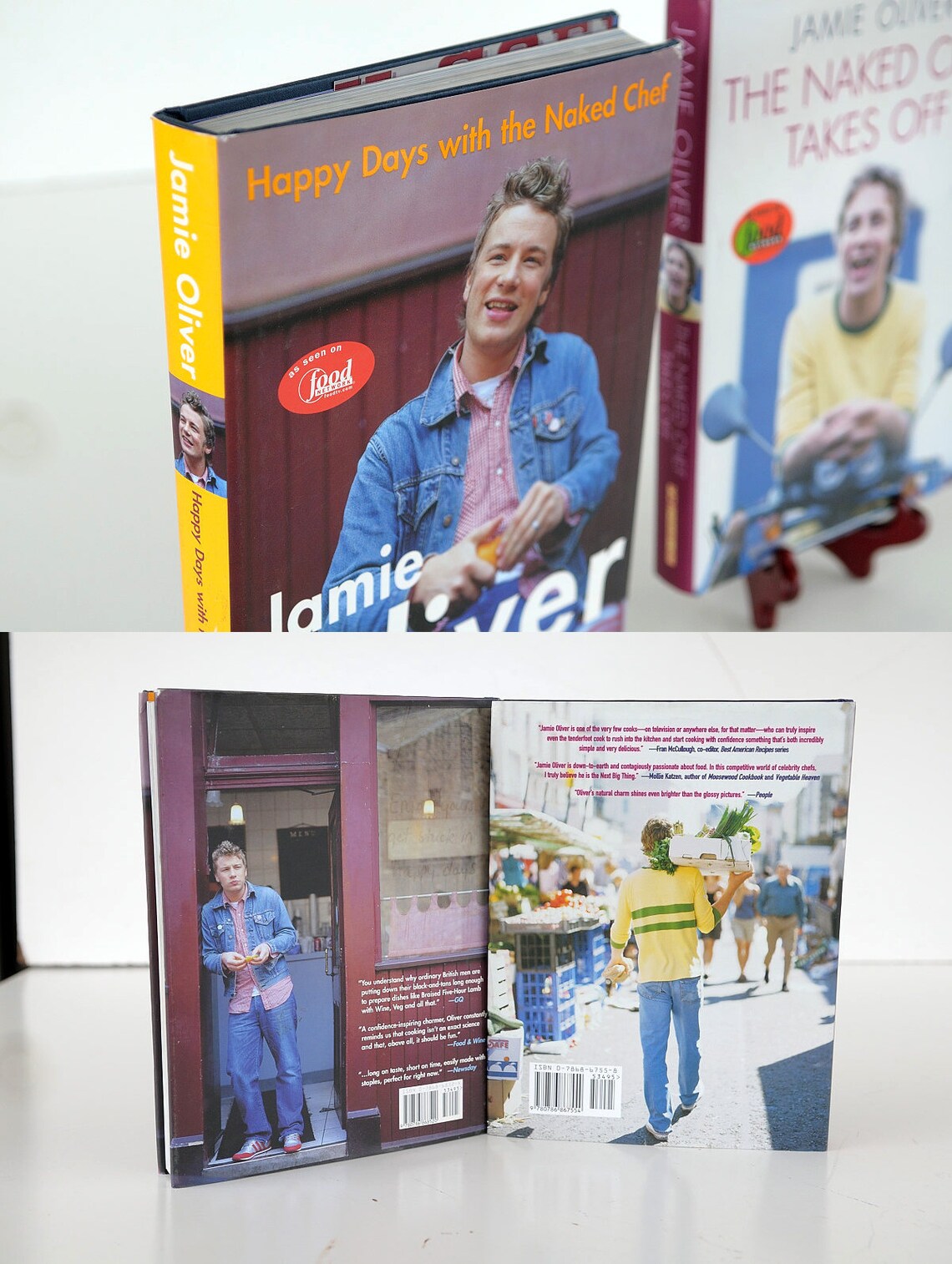 Cookbooks Jamie Oliver Naked Chef Cook Book Happy Days Takes Etsy