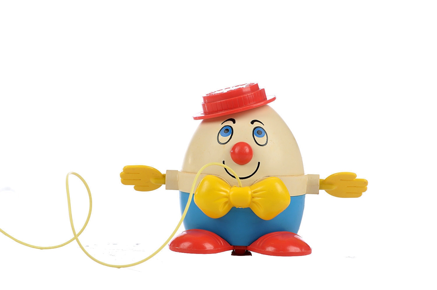 FISHER PRICE HUMPTY Dumpty Toy Pull Behind Vintage Christmas Kids