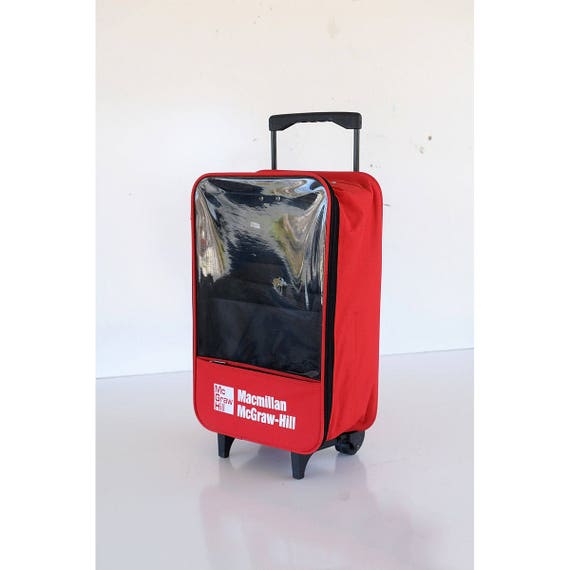 Suitcase Rolling Teacher Bag Clear Textbook Student Commuter Airport Luggage  Carry on Education Learning Home Schooled Theheartthehome.com 