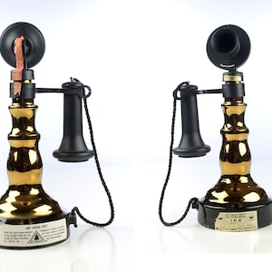 TELEPHONE Decanter General Electric Phone Candlestick Decoration JIM BEAM 1978 Decor Shelf Gift For Him Her Mid Century TheHeartTheHome Etsy