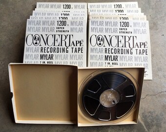 MUSIC REEL MYLAR Concert Tape 1200 feet super strength reel to reel recording Sound Record Vinyl Tube Amp Audiophile Eames Herman Miller  11