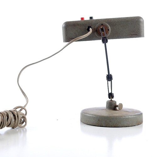 DESK LIGHT INDUSTRIAL Stroblite Co Ny New York Steampunk Mechanical Lighting Factory Garage Bar Fixture Restaurant Shop Office shops Florescent