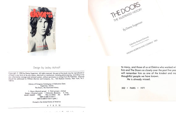 THE DOORS 1983 Historia Ilustrada Letras Banda de rock Jim