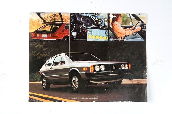PAMPHLET 1976 VOLKSWAGEN SCIROCCO 1977 Brochure Catalog Front