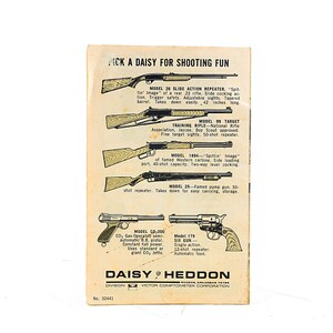 1969 DAISY MANUAL BB Gun Red Rider Toy Heddon Book Backpacking Christmas Story Camping Bushcraft Fish Trapping Survival First Aid Boy Scout image 2