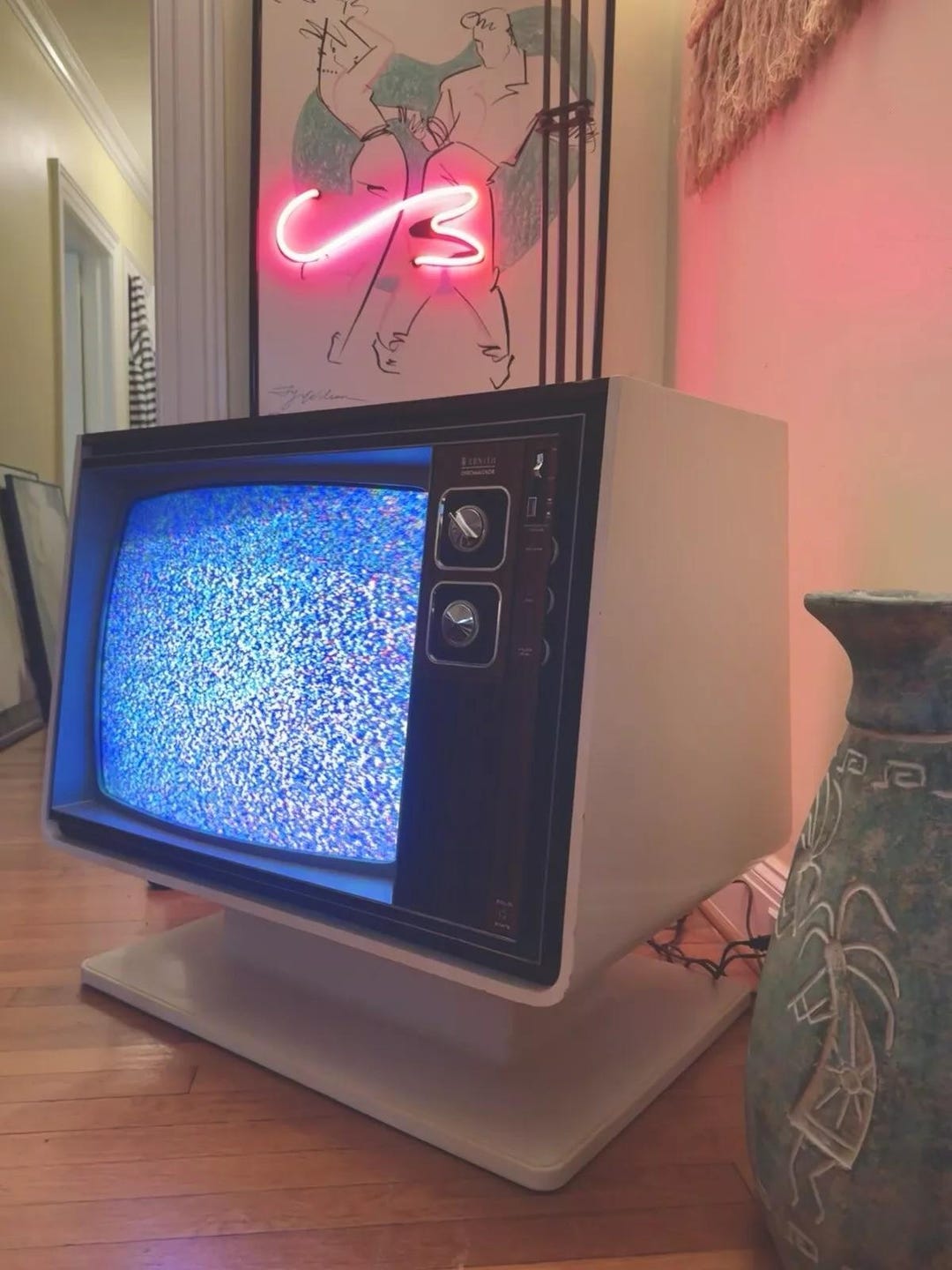 Zenith SUPER CHROMACOLOR Vintage Video Game TV Retro Space Age