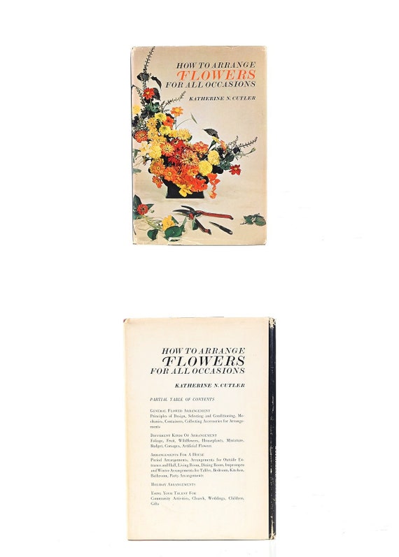 Japanese IKEBANA FLOWERS ARRANGEMENT 1967 How to Cutler Japanese