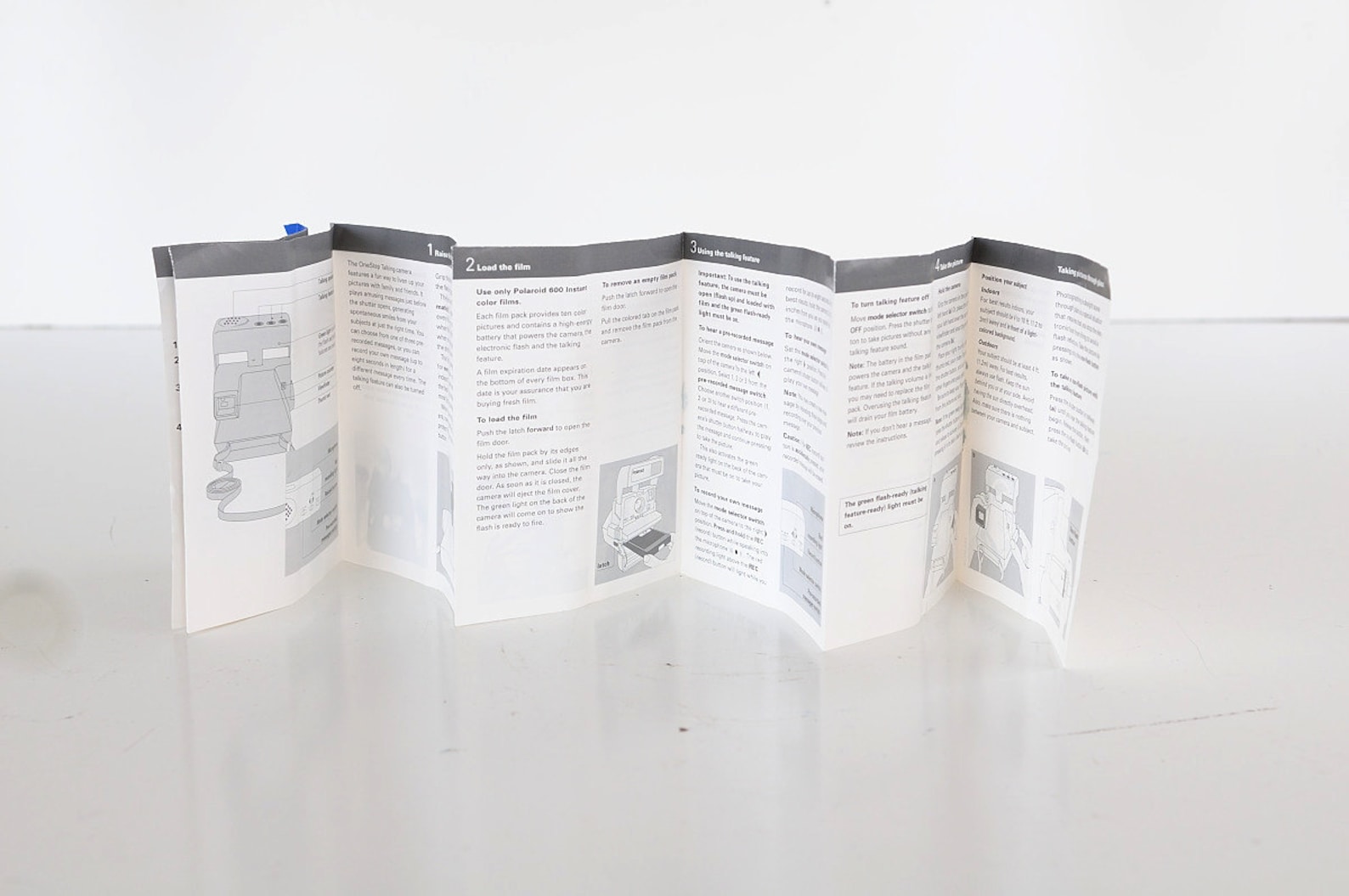 MANUAL POLAROID ONESTEP Talking 600 Camera Instant Film one | Etsy