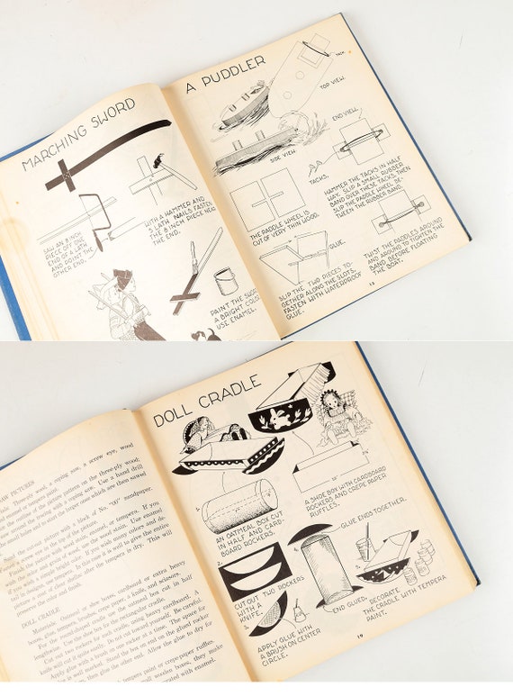 kaffe blur ventil CRAFT BOOK 1947 TUTORIAL Manual Vintage Diy Scouts Handmade - Etsy