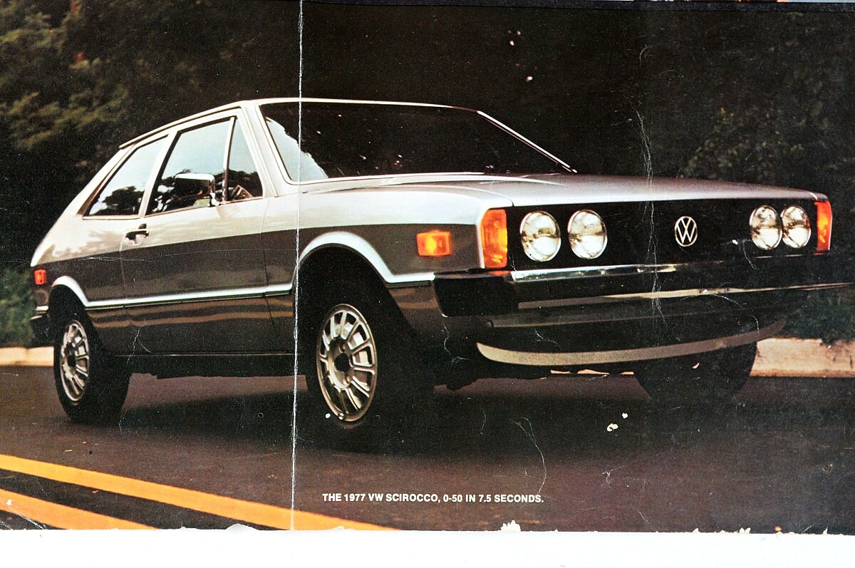 PAMPHLET 1976 VOLKSWAGEN SCIROCCO 1977 Brochure Catalog Front 