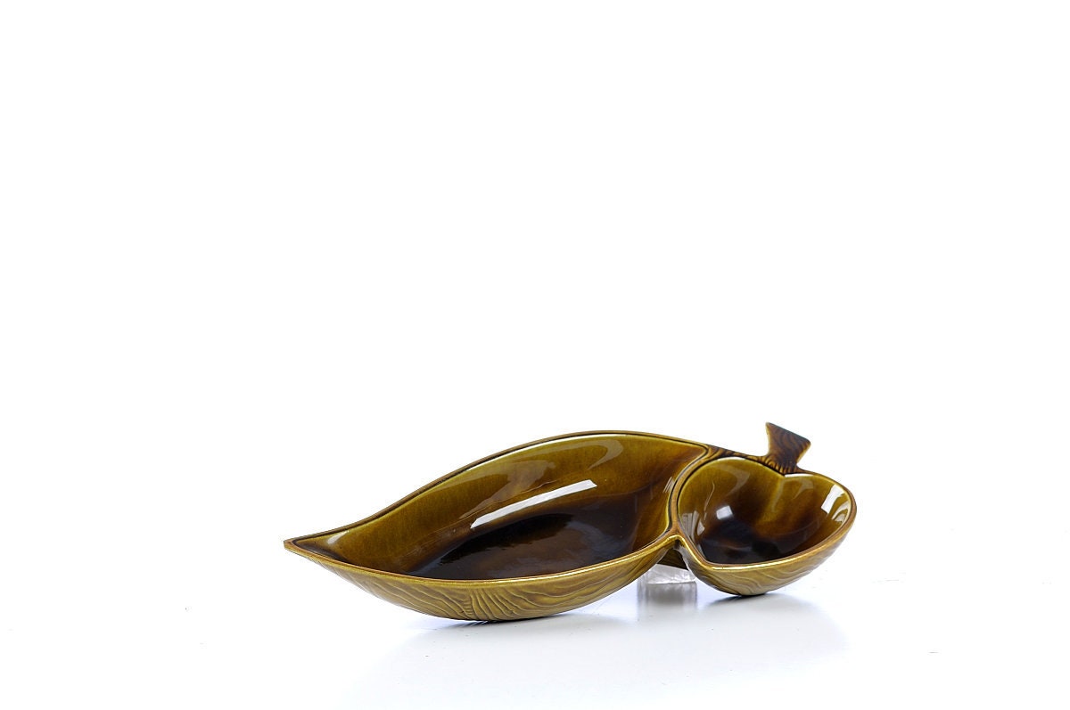 ASHTRAY TREASURE CRAFT Leaf Tree Organic Vintage mid century 1950s cigar Joint Marijuana 420 Gift for him her Eames TheHeartTheHome Etsy 29