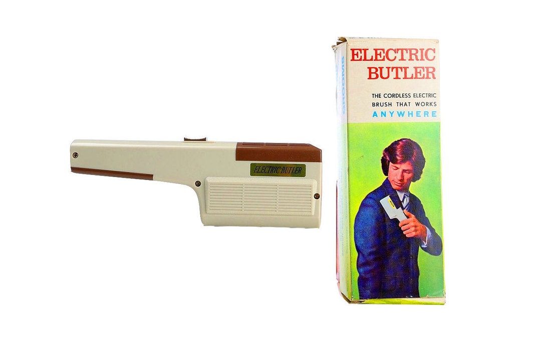LINT BRUSH Electric Butler Forda New Reusable Vintage Head Dressed up ...