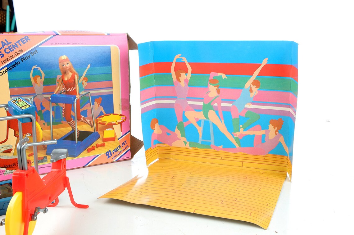 Doll FITNESS PHYSICAL CENTER Set 1982 Meritus Exercise Kids Etsy