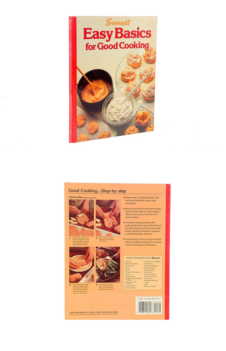 Cookbook 1982 EASY BASIC COOKING Sunset Culinary Retro Kitchen Food ...