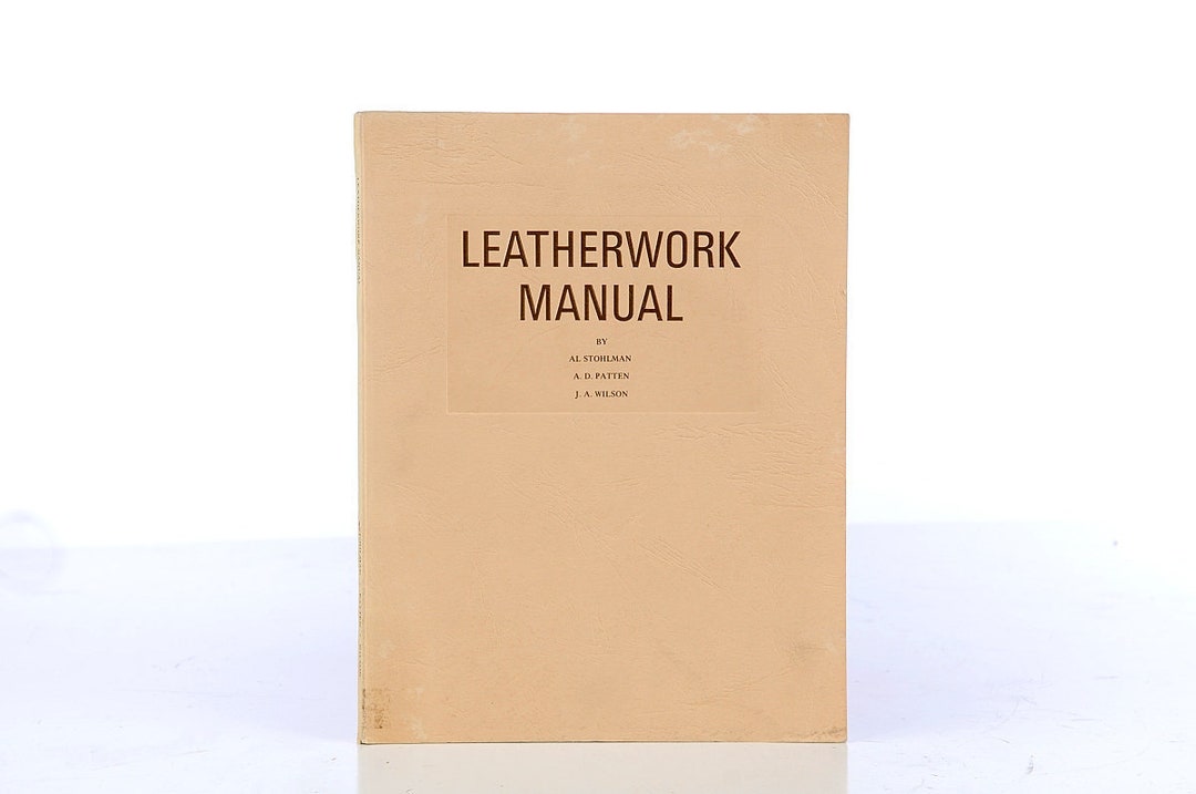 LEATHERWORK BOOK 1969 TUTORIAL Manual Tandy Vintage Sewing Diy Purse