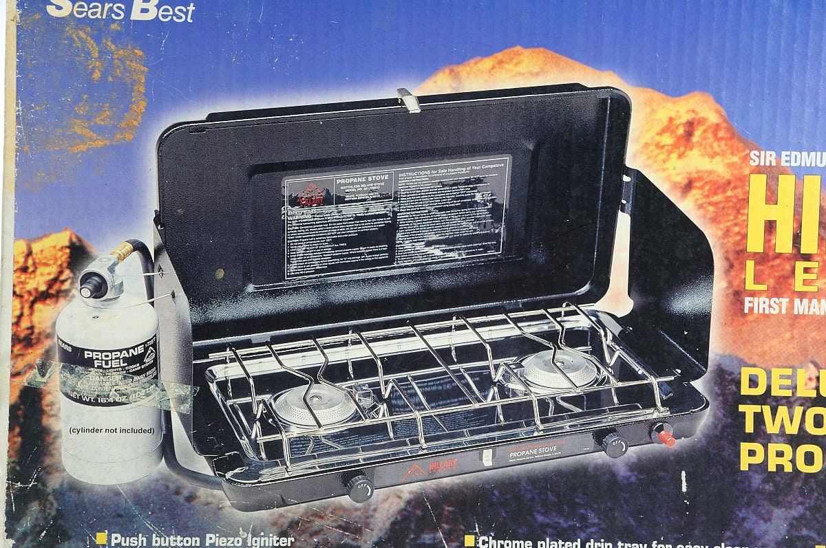 CAMP STOVE HILLARY Sears New Vintage 2 Burner Car Camping