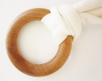 organic wood ring baby teether, natural, organic cotton, ecofriendly,non toxic