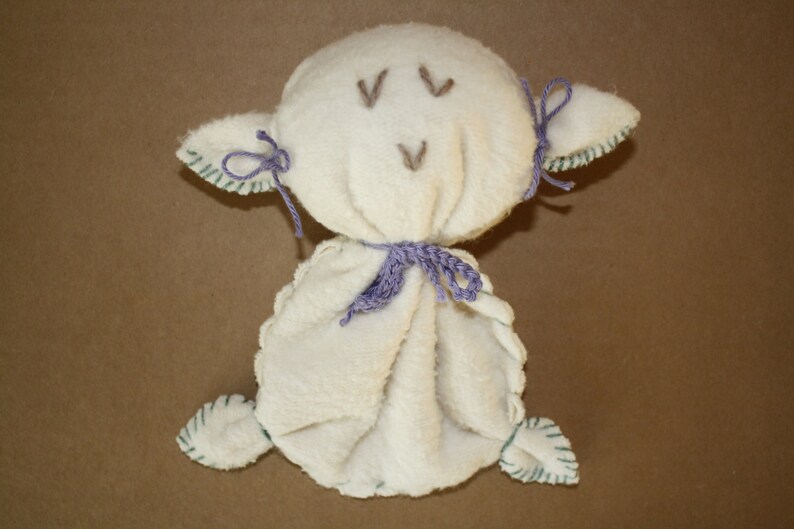 Stuffed animal vegan lovey made from 100 organic cotton Etsy
