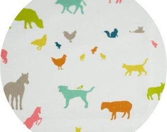 Farm animals crib sheet, mini crib sheet, organic cotton,co sleeper sheet, farm, multi colored, gender neutral