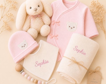 Regalo de lujo para bebé niña / Artículos esenciales para recién nacida, recuerdos, presentación lista para regalar