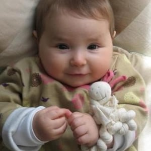 Organic Cotton Baby Teether: Handmade Twist Toy, Travel Teething Pal