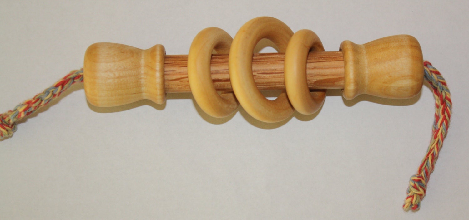 Organic Baby Rattle made from natural solid wood Montessori Etsy