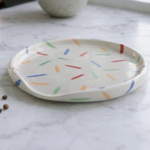 Handmade Ceramic Spoon Rest – Kitchen Decor – Spoon Holder – Minimalist Kitchen Gift