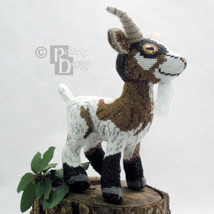 Groat the Goat Doll 3D Cross Stitch Animal Sewing Pattern PDF