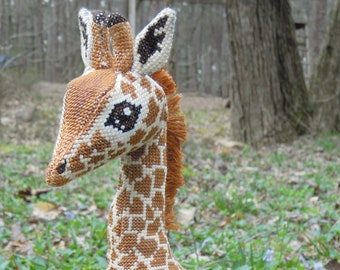 Barney the Giraffe Doll 3D Cross Stitch Animal Sewing Pattern PDF