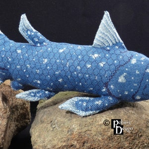 Coelacath Doll 3D Cross Stitch Animal Sewing Pattern PDF