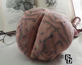 Human Brain 3D Cross Stitch Sewing Pattern PDF