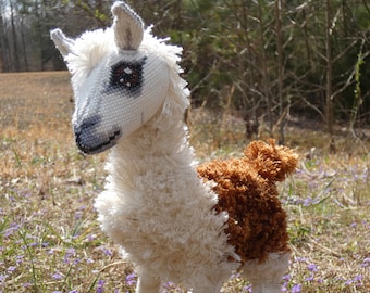 Rama the Llama Doll 3D Cross Stitch Animal Sewing Pattern PDF