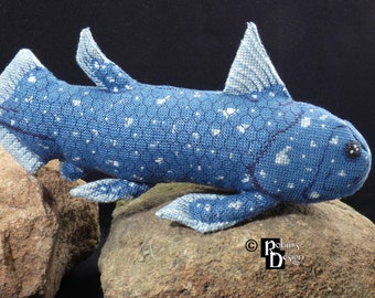 Coelacath Doll 3D Cross Stitch Animal Sewing Pattern PDF