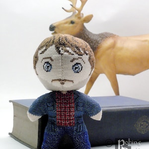 Will Graham Doll 3D Cross Stitch Sewing Pattern PDF