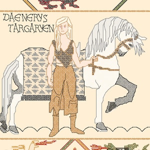 Patrón Punto de Cruz Tapiz Daenerys Bayeux PDF