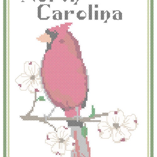 North Carolina Cross Stitch Sampler Etsy