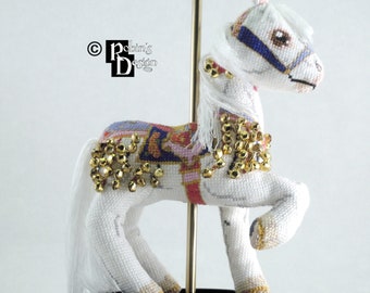 Jingles Carousel Horse Doll 3D Cross Stitch Animal Sewing Pattern PDF