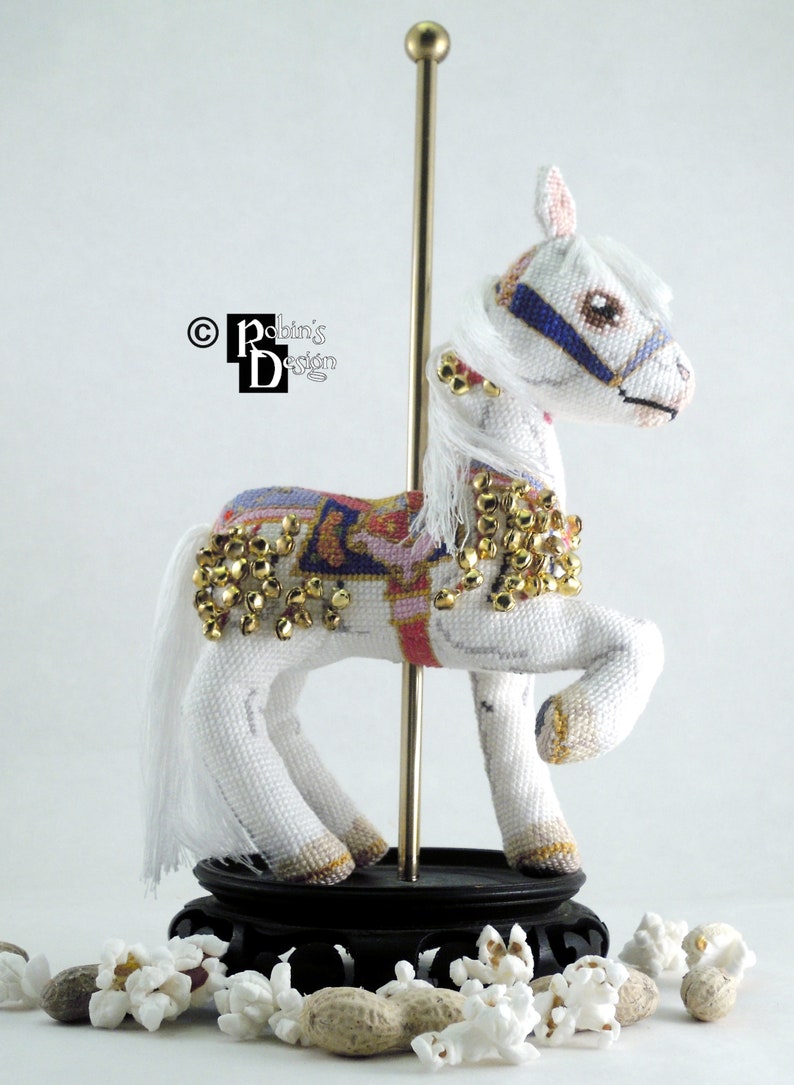 Jingles Carousel Horse Doll 3D Cross Stitch Animal Sewing Pattern PDF