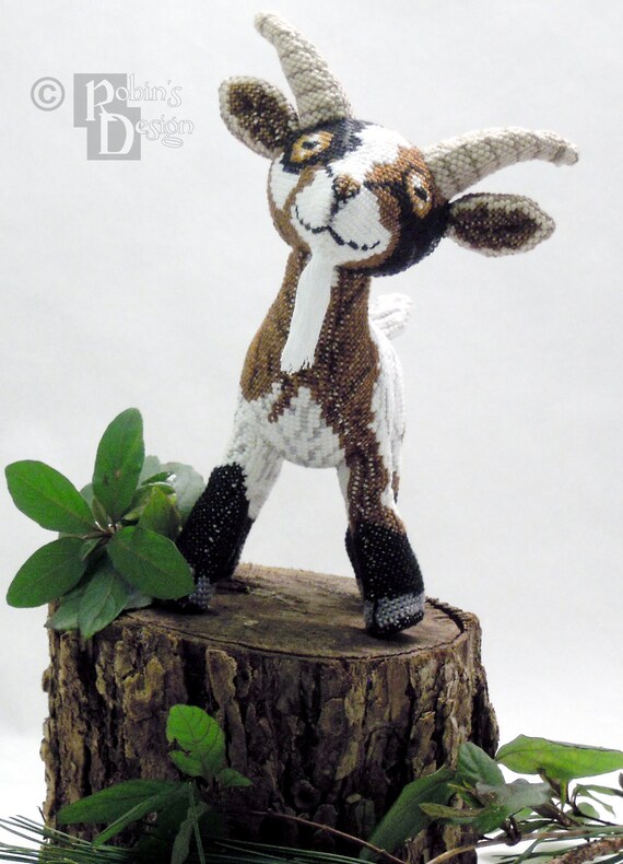 ヤギ人形グロートの 3D クロスステッチ動物縫製パターン PDF - Etsy 日本