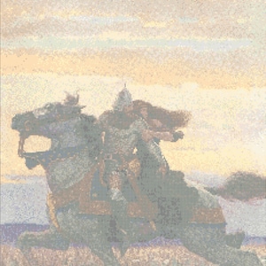 N. C. Wyeth&#39;s Joyous Gard Cross Stitch Pattern PDF