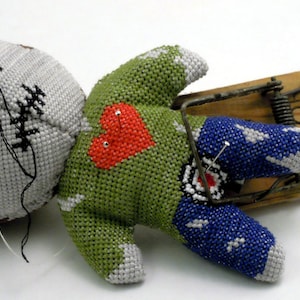 Voodoo Doll Pin Cushion 3D Cross Stitch Sewing Pattern PDF
