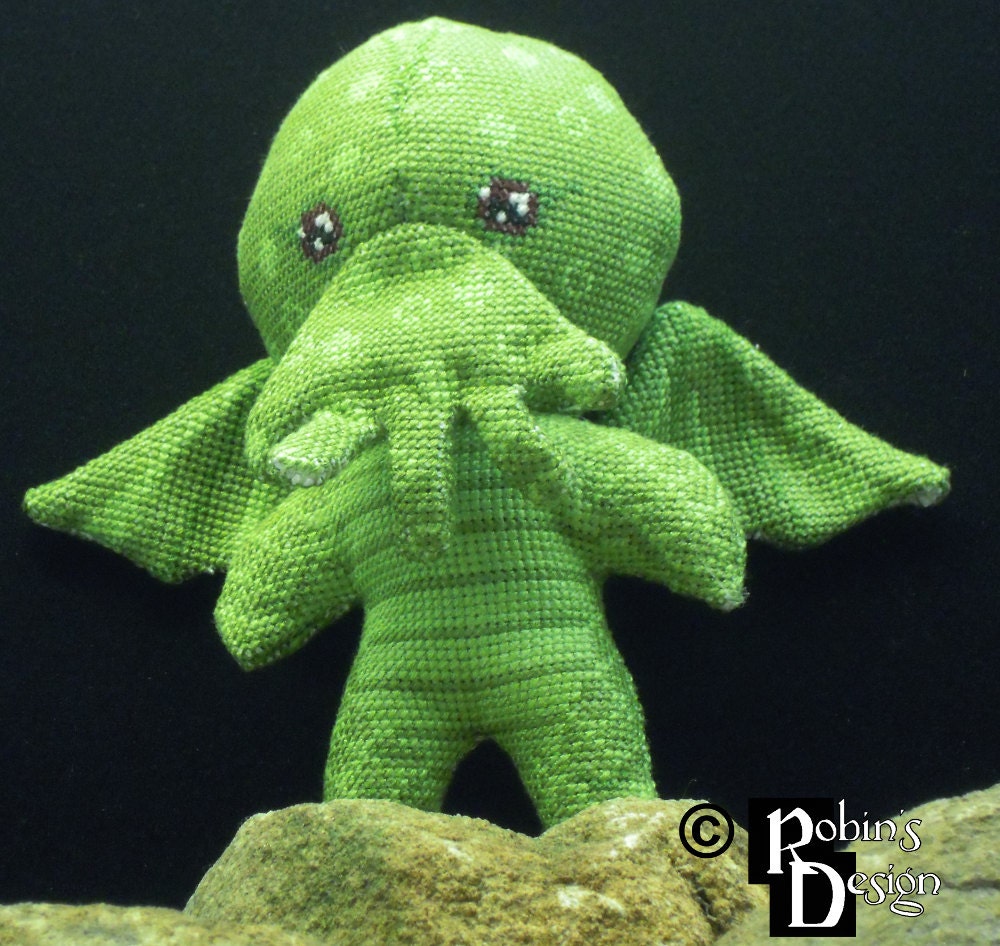Cute Cthulhu Doll 3D Cross Stitch Sewing Pattern PDF | Etsy