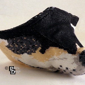 Patrón de costura de punto de cruz 3D para cubrir mascarilla de nariz de perro PDF