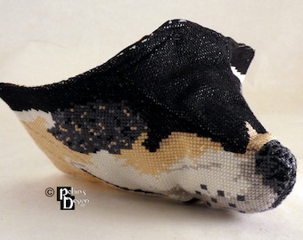 Dog Nose Face Mask Cover 3D Cross Stitch Sewing Pattern PDF