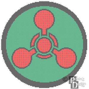 Chemical Hazard Symbol Cross Stitch Pattern PDF